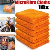 SPETLEK 10x Super Absorbent Polishing Car towels in Orange | Size: 0.6m2