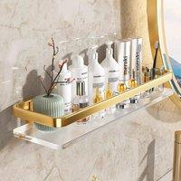 EONLION Gold Acrylic Bathroom Shelves Wall Mounted