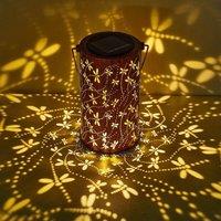 EONLION Solar Lantern Hanging Light Outdoor Garden in Bronze | Size: 100 cm