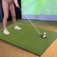 Kelvenix Artificial Grass Golf Hitting Pad Real Texture in Green | Size: 0-12 m