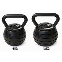 Kelvenix Adjustable Kettlebell Weight Set 9kg in Black | Size: 0-12 m