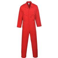Portwest Men's Liverpool-zip Workwear Coverall Pack of 2 in Red | Size: 2XL