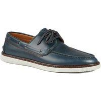 Jones Bootmaker Men's Patton Leather Moccasins in Navy | Size: 7