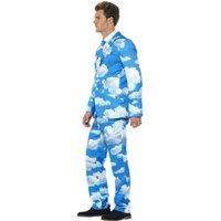 Smiffys Men's Sky High Costume Suit in Blue | Size: Large