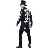Smiffys Men's Seor Skeleton Day Of The Dead Costume in Black | Size: XL