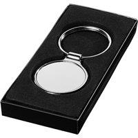 Bullet Orlene Round Key Chain in Silver