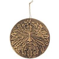 Something Different Green Man Terracotta Plaque in Copper