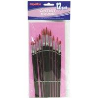 SupaDec Artist Brush Set (12 Piece) in Black