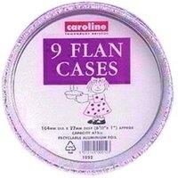 Caroline Foil Flan Dish (Pack of 9) in Silver