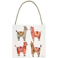 Cat Coquillette Wooden Alpaca Plaque