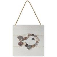 Ian Winstanley Wooden Fish Plaque in Off-White