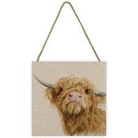 Jane Bannon Donald Wooden Plaque in Taupe
