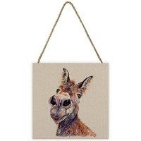 Jane Bannon Doreen Wooden Plaque in Taupe