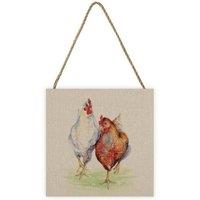 Jane Bannon Ethel & Mabel Wooden Plaque in Taupe