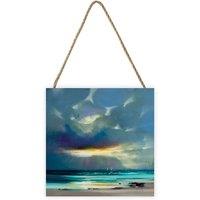 Scott Naismith West Coast Blues II Wooden Plaque in Blue