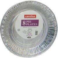 Caroline Foil Pie Plate (Pack Of 8) in Silver