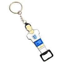 England FA Foosball Bottle Opener Keyring in Off-White