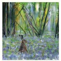 Julia Pankhurst Spring Hare Print in Lime