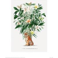 Summer Thornton Tiger Poster in Pale Green