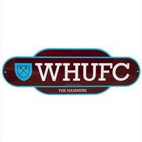 West Ham United FC Retro Years Plaque in Dark Red