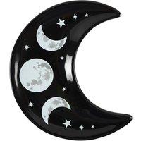 Hill Interiors Crescent Moon Trinket Dish in Black