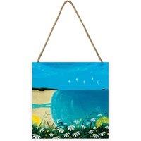 Julia Crossland Wooden Block in Mid Blue