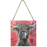 Julia Pankhurst Brian Wooden Block in Dark Red
