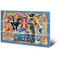 One Piece Straw Hat Pirates Map Print