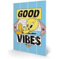 Looney Tunes Good Vibes Plaque in Blue