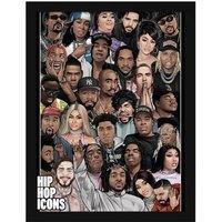 Pyramid International Hip Hop Icons Framed Poster
