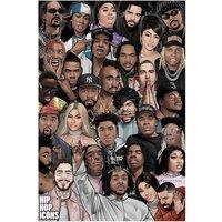 Pyramid International Hip Hop Icons Print
