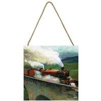 Harry Potter Wood Hogwarts Express Plaque