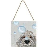 Bev Davies Bubbles Wooden Block in Grey