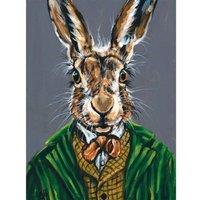 Louise Brown Hartley Canvas Print in Green