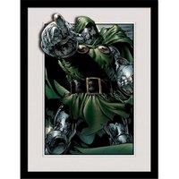 Marvel Doctor Doom Rule Framed Poster in Light Grey