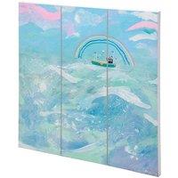 Mary Donald Fishing Boat Plaque in Blue