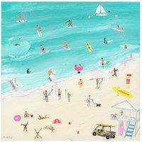Mary Donald Surfs Up Australia Print in Bright Blue
