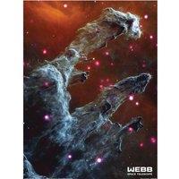 NASA Pillars Of Creation Print in Dark Brown