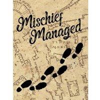 Harry Potter Mischief Managed Canvas Print in Brown