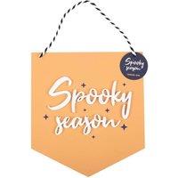 Something Different Spooky Season Hanging Plaque in Orange