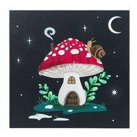Something Different Gnome Sweet Gnome Canvas Light Up Plaque in Black