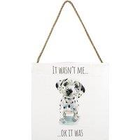 Louise Nisbet Dalmatian Wooden Block in Black
