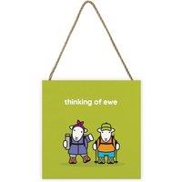 Herdy Thinking Of Ewe Plaque in Green