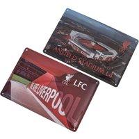 Liverpool FC Metal Stadium Sign Pack of 2