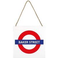 Transport for London Baker Street Wooden Block in Off-White