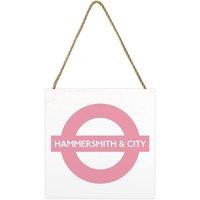Transport for London Hammersmith & City Line Wooden Block in White