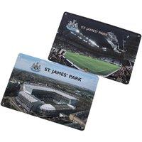 Newcastle United FC Stadium Sign Pack of 2 in Jet Black