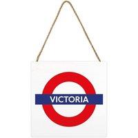 Transport for London Victoria Plaque in White