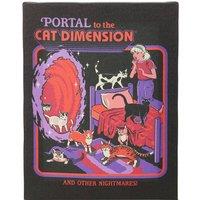 Steven Rhodes Portal To The Cat Diion Canvas Plaque
