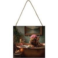 Pyramid International Pampered Cow Highland Cow Plaque